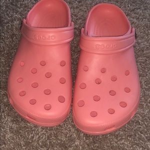Pink Crocs